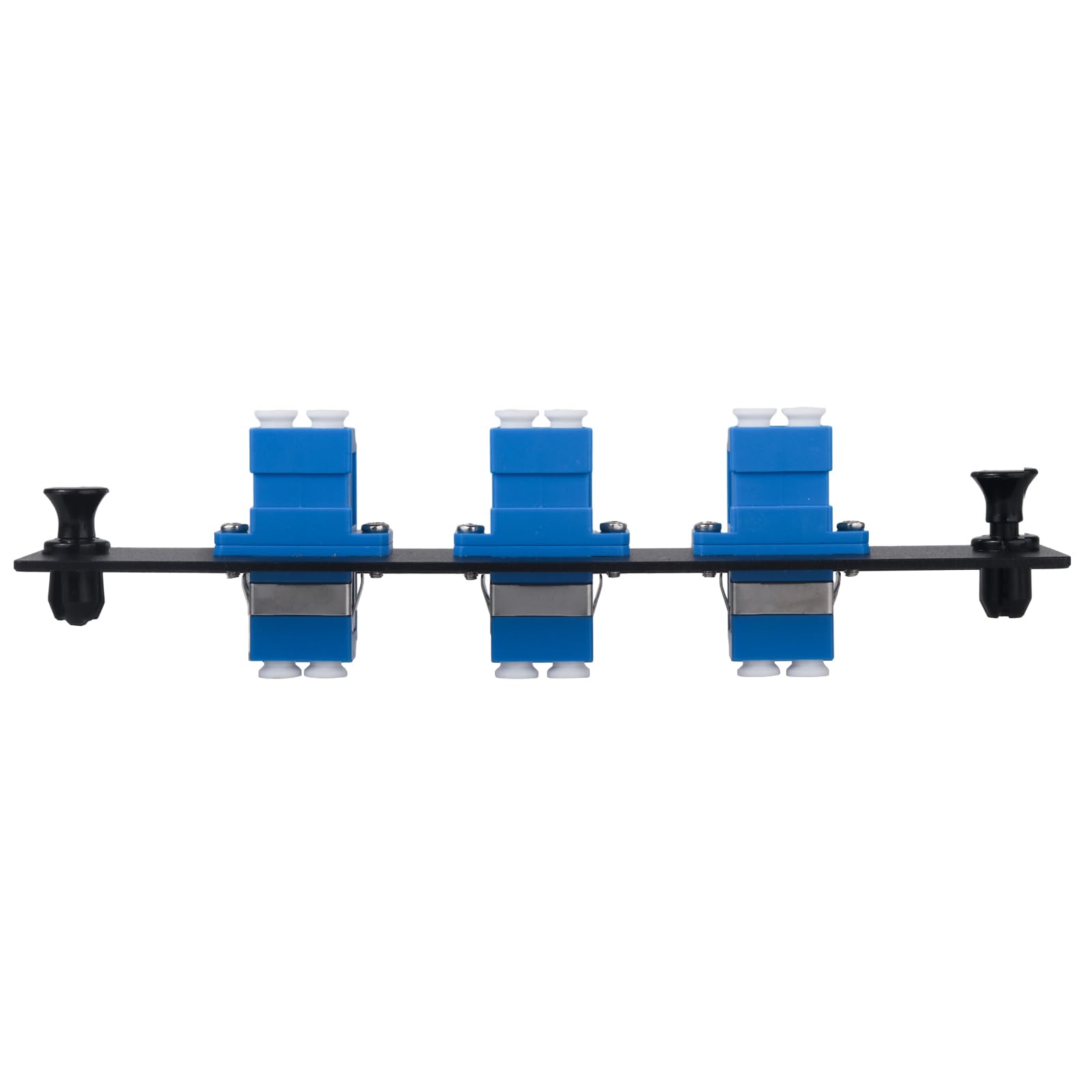 Lot de 3 panneaux de brassage en fibre duplex LC/UPC avec adaptateurs LC duplex monomode bleu, 6 ports de fibre
