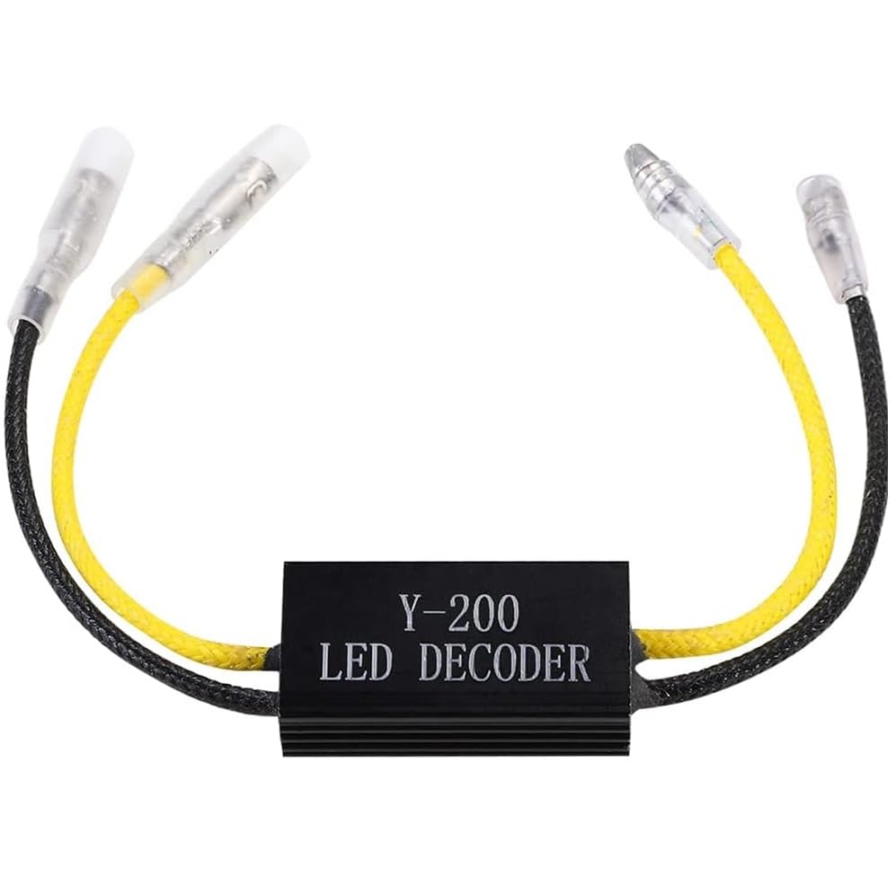 Joyan 4 pièces Décodeur de Résistance de Charge Led, Résistance Clignotant Led, Résistances D'Indication de Clignotant Moto, Adaptateur de Résistance de Témoin Pour Moto Scooter (12 V, 10 W 10