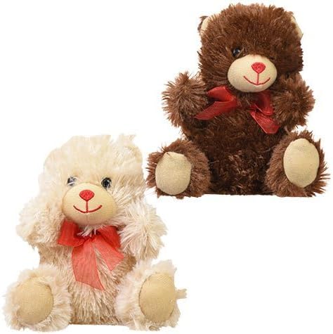 7 inch Plush Chocolate Scented Bears (Set of Two)