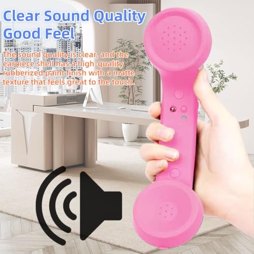 Combiné rétro Bluetooth anti ondes avec microphone pour appels iPhone et Android - 5