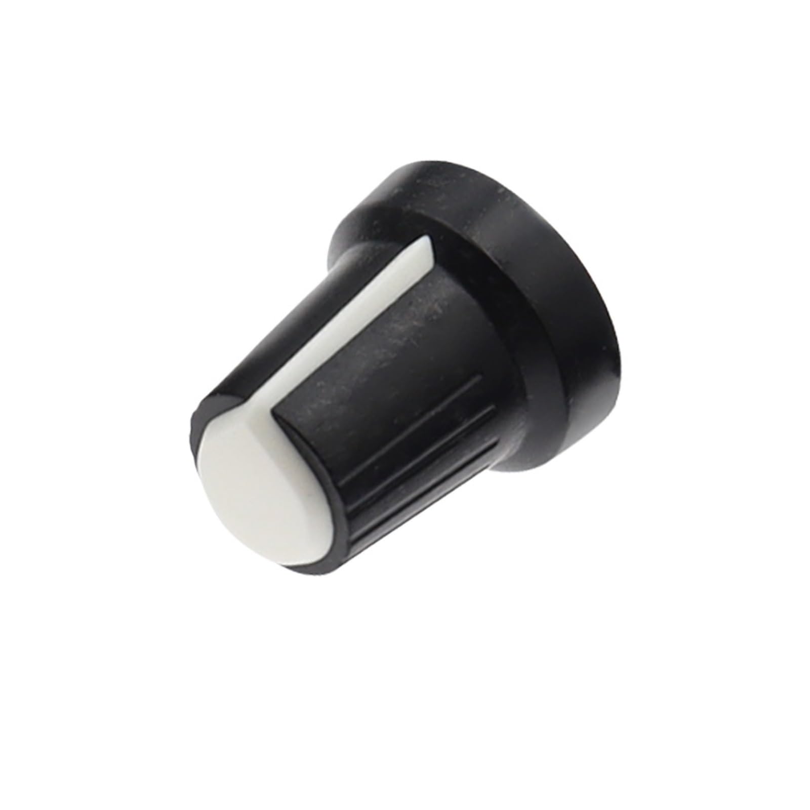 AUOQKQUT 25PCS white WH148 Potentiometer Knob Cap(copper core) 15X17mm 6mm Shaft Hole AG2