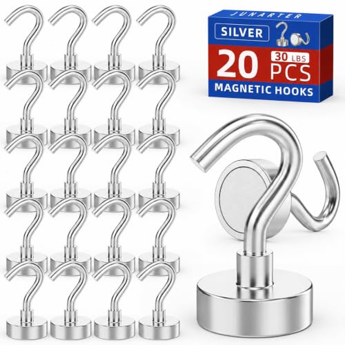 Image of 20 Pack Magnetic Hooks, 30lbs Magnet Hooks for Cruise Cabins