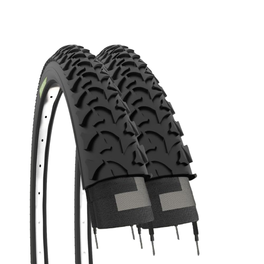 ECOVELO EBC20MAE, 2 Tyres 20 x 1.75 (47-406) Unisex Children, Black, 20 Inches