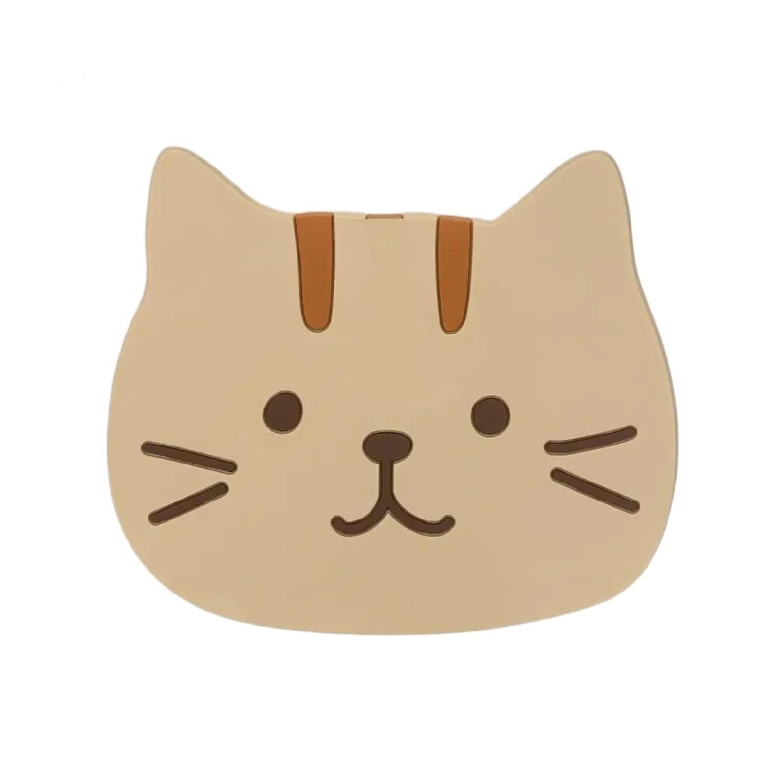 10Pcs Cartoon Cat Themed Drink Coasters Reusable Silicone Heat Proof Non Slip Placemats for Cap(Color2)