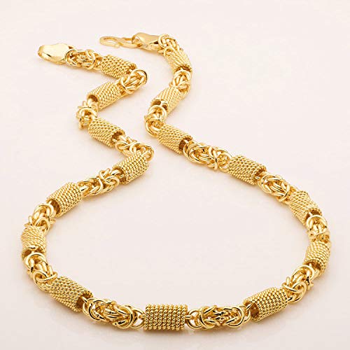 Women's Stylish Plated Link Chain Necklace, Everyday Wear