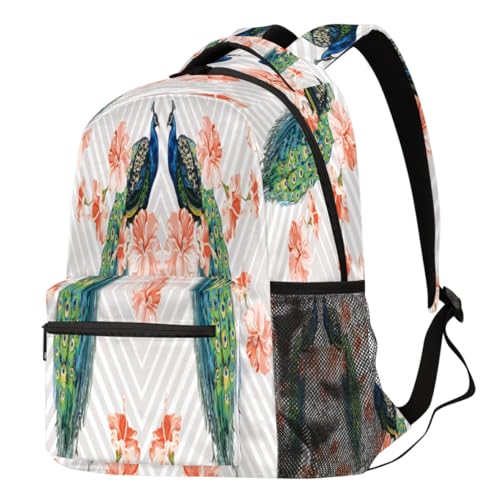 Sac à dos de randonnée et loisirs imprimé oiseau pour homme et femme