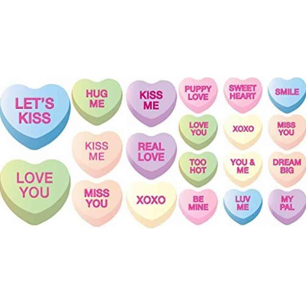 Amazon.com: VictoryStore 20pcs Valentines Conversation Hearts Yard