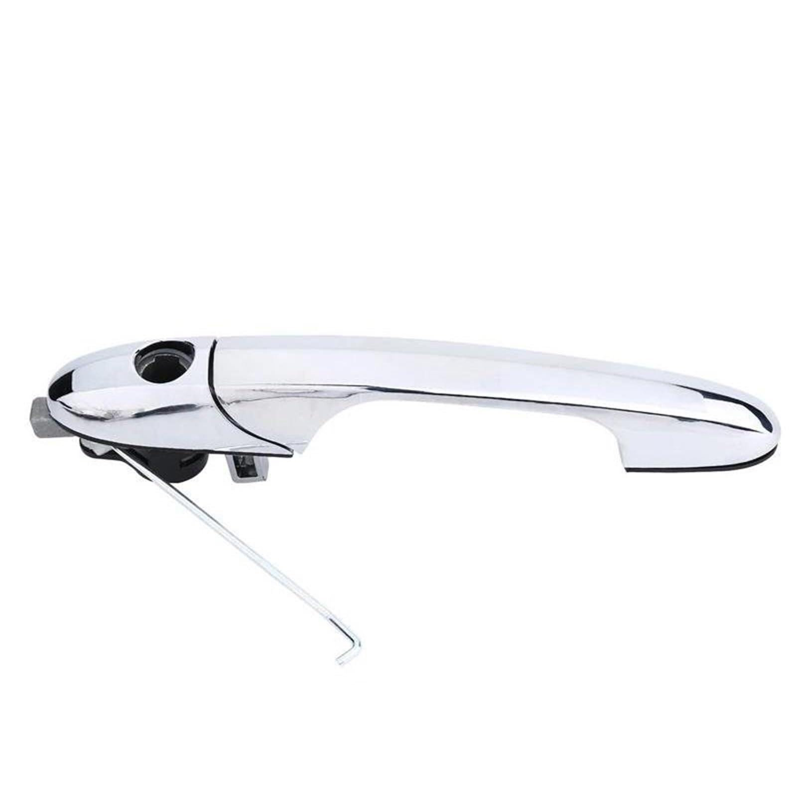 Hetevscck Right For Fiat 500 2007-2020 735592026 735592012 Passenger Left Or Side Chrome Outer Door Handle(Right)