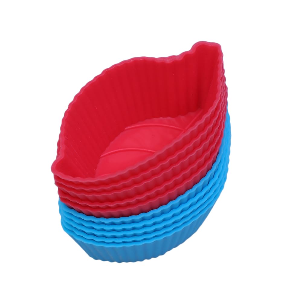 Moules à gâteau en silicone feuille x10 pour pâtisserie créative à la maison