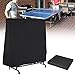 Honeyhouse Tischtennisplatte Schutzhülle,Outdoor Wasserdicht Wetterfest Winddicht mit Kordelzug Oxford Gewebe Schutzhülle für Universal Tischtennisplatte 165x70x185cm (Schwarz)