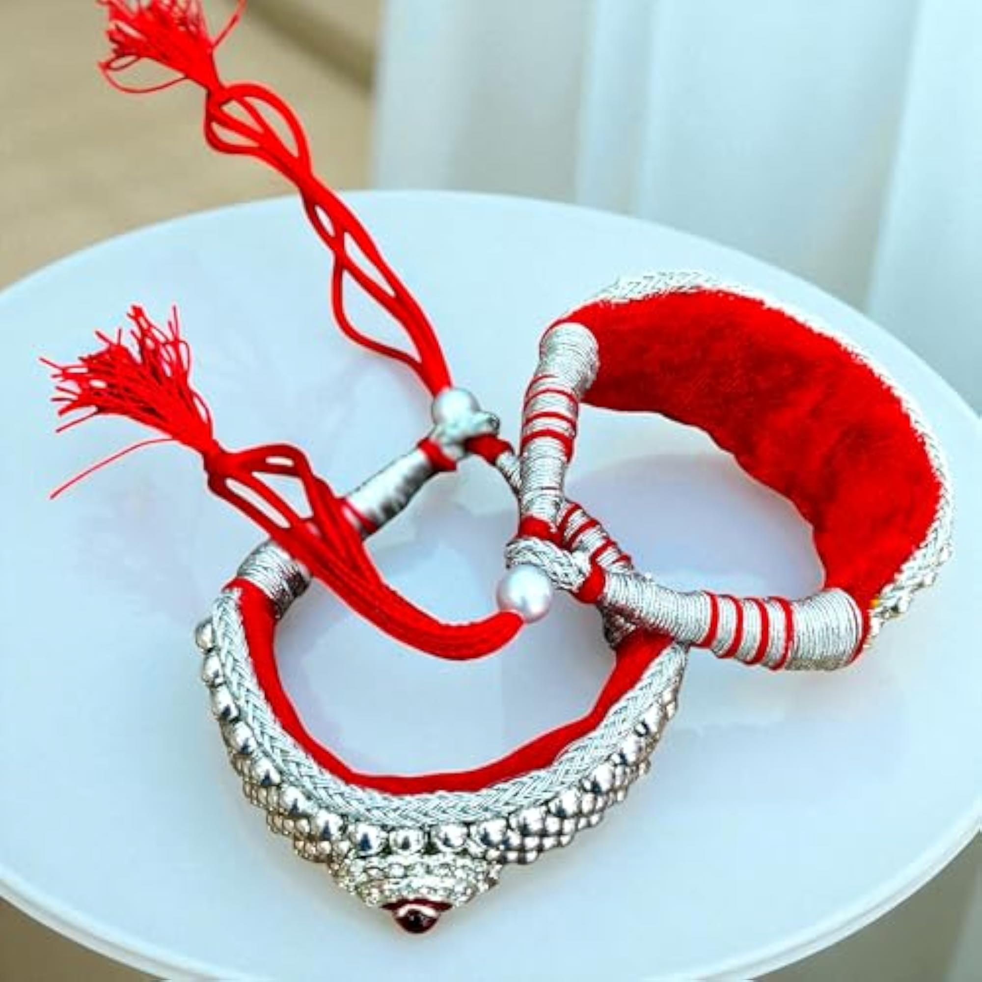 Rajasthani Silver Plated Pochi Jewellery Set