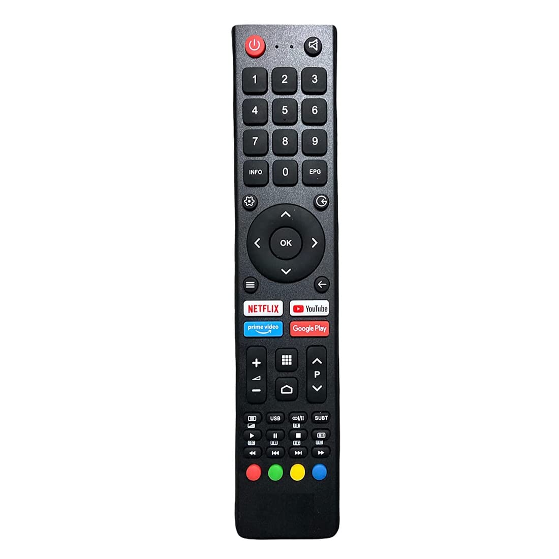 MASE® RM-L1718 Replacement Remote for BPL-VU-Onida-Itel-Motorola Smart LED TV Remote Control (Non-Voice) (Netflix & YouTube Prime Video Google Play Functions) (B0BN2C2YH6) Amazon Price History, Amazon Price Tracker