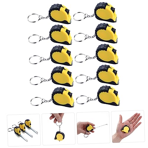 Set de 10 cintas métricas retractiles para llavero miniatura 3