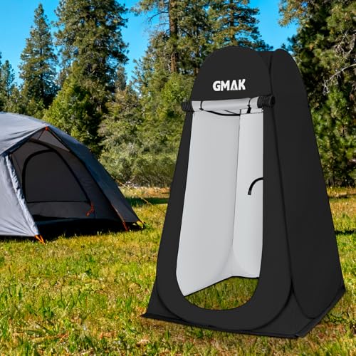 GMAK Pop Up Privacy Shower Tent, Portable Pop Up Beach Dressing Changing Room UV/Rain Outdoor Privacy Shelter Camping Tent, Shower Room Toilet Shelters for Outdoor Hiking Beach Picnic Fishing, Black by GMAK - Image 7