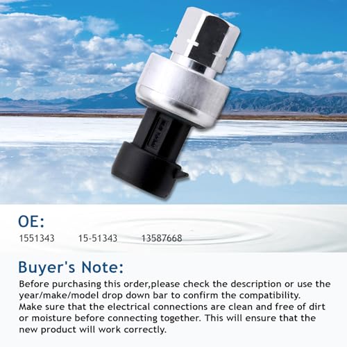 Reeoutdoor Z-1551343 Ac Pressure Sensor Switch, 15-51343 13587668 Air Conditioning Refrigerant Pressure Sensor thumb #3