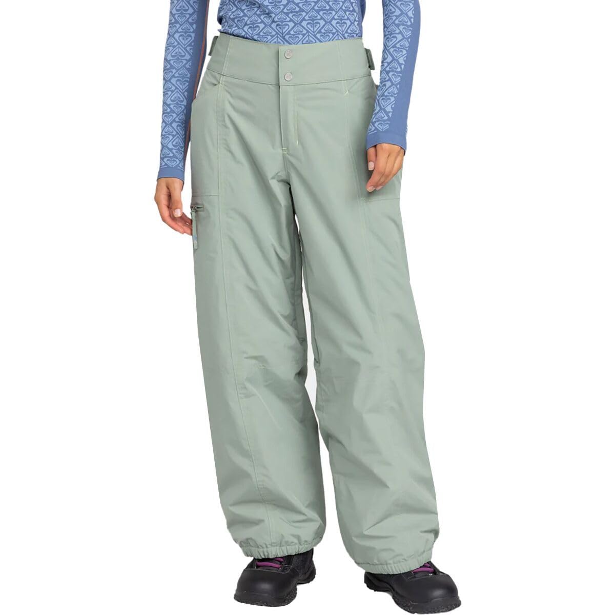 Roxy - Womens Chloe Kim Pant, Color Lily Pad, Size: X-Small