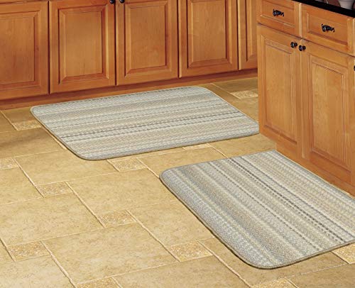 Garland Rug Carnival Stripe Earth Tone Area Rug #TOP4