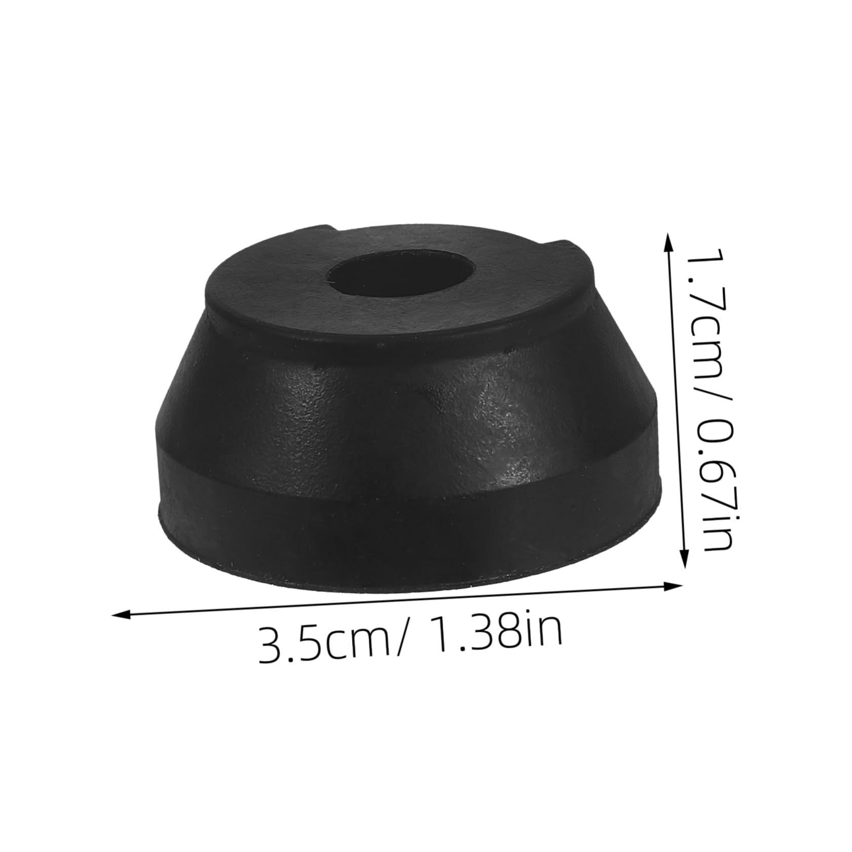 OUNONA 3pcs Anti-Slip Cane Tips Tripod Walking Stick Foot Pads Replacement Tips for Elderly Crutch Non-Slip Pad Black