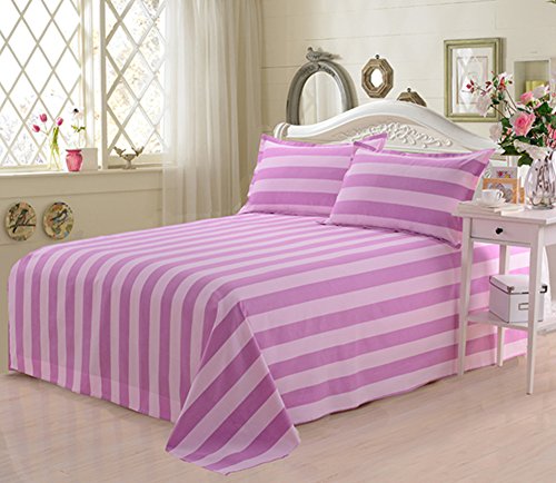 Drap en coton épais grand lit double drap plat traditionnel 250x250 - 2
