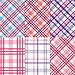 BEAMARKER 48 Sheets Pastel Plaid Pattern Paper 5.91x5.91in 12 Styles Pink Patterned Square Decorative Handmade Craft Paper for DIY Origami Card Making Scrapbook Photo Album Gift Wrapping