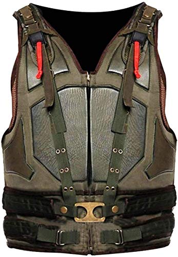 Tom Knight Leather Miltary Vest - Bane Vest - Tom Hardy Bane Cosplay Costume