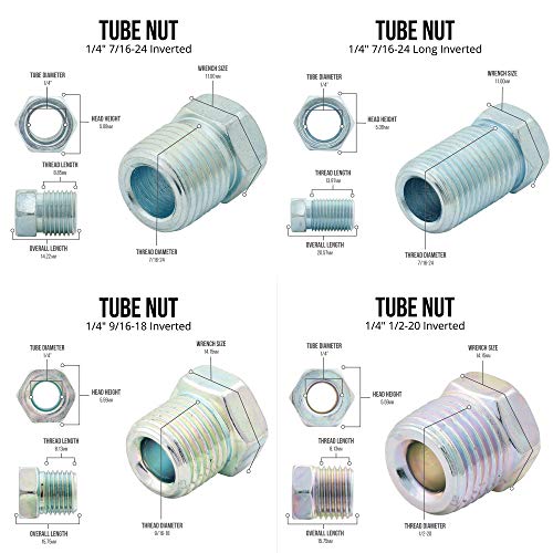 4LifetimeLines 1/4" x 25 Copper Coated Steel Brake Line Tubing Coil