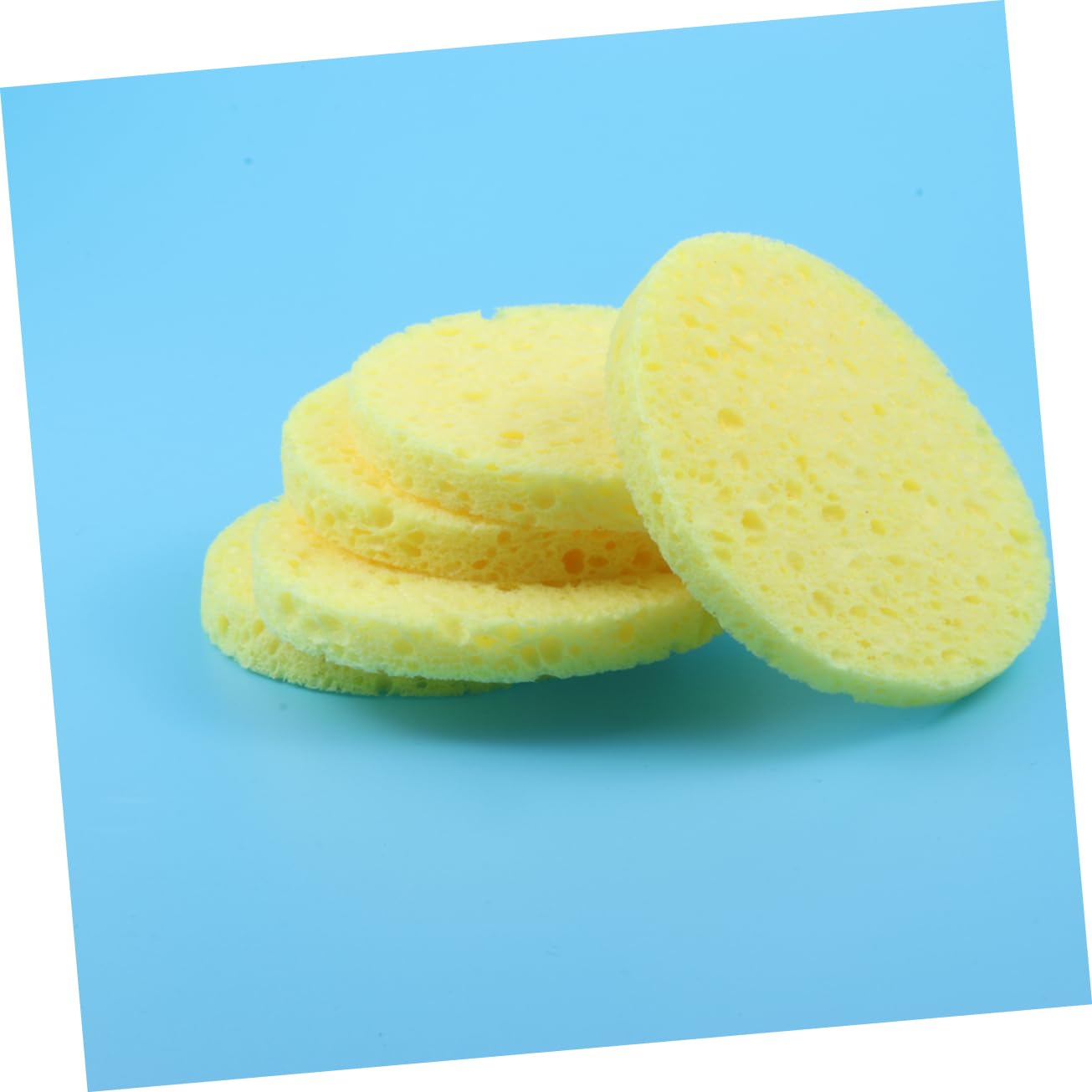 Healvian 36pezzi Spugne Naturali Spesse Per Lavaggio Viso Puff Cosmetico Per Pulizia e Rimozione Makeup Strumenti Per La Della Confezione Con Sacchetto Trasparente Opp