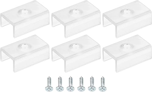 Miniatura 8 de MECCANIXITY Clips de montaje de cuerda de luz, paquete de 20 soportes de montaje de canal de pared para tira LED impermeable de 0.232 in a 0.252 in