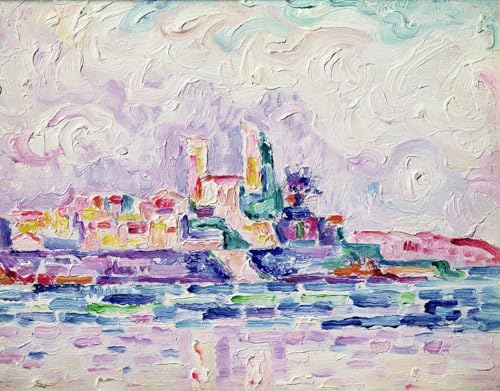 Cuadro Antibes de Paul Signac lienzo decoracion salon mural impreso 60x90