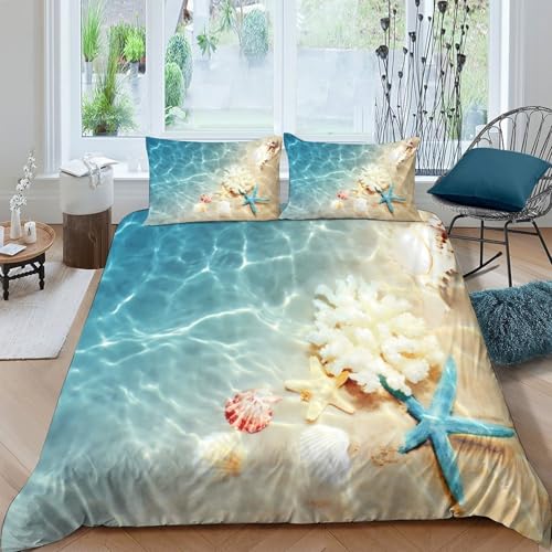 Housse de couette plage 3D pour des nuits douces comme des vacances d'été