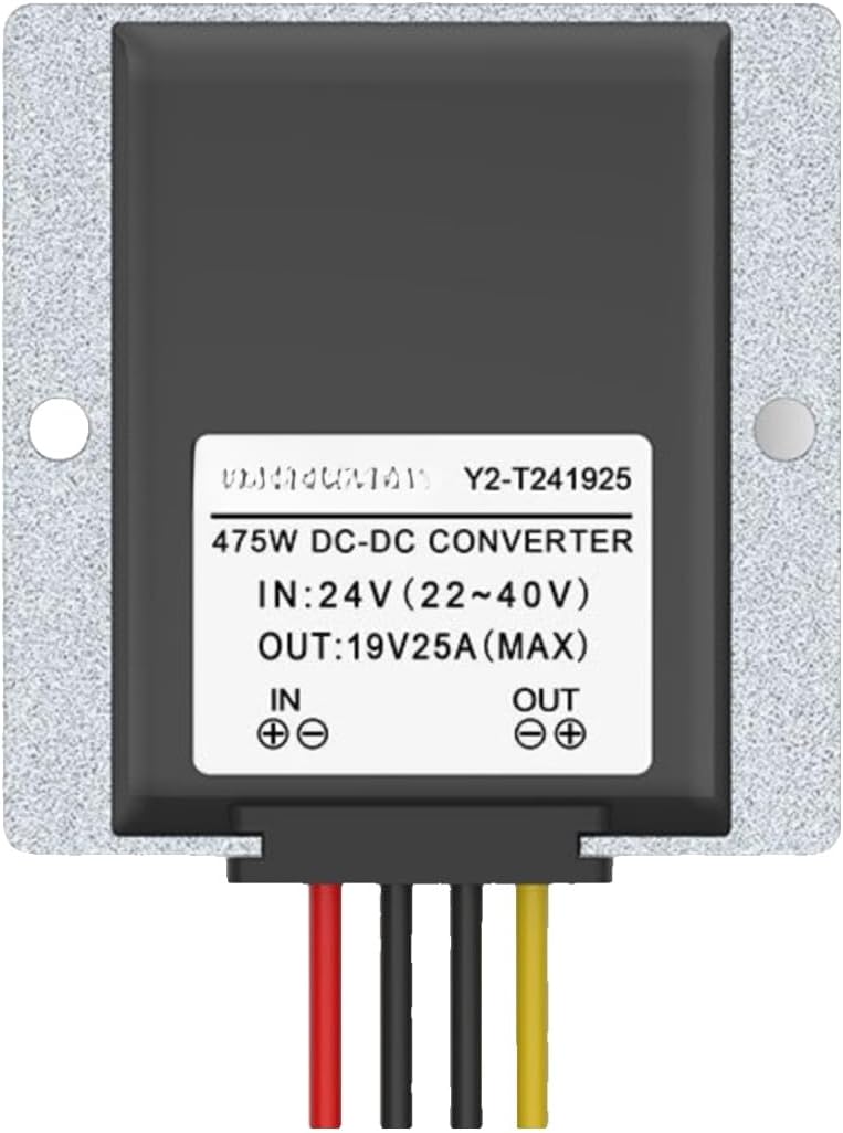 24V to 19V DC Power Supply Voltage stabilizing Converter 36V to Step-Down Module DC-DC Transformer(24V to 19V 20A)