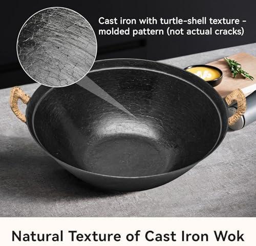 WANGYUANJI Cast Iron Wok - Thumbnail 3