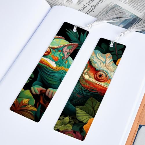 Marque-pages caméléon anti-cornes pour préserver l'état de vos romans