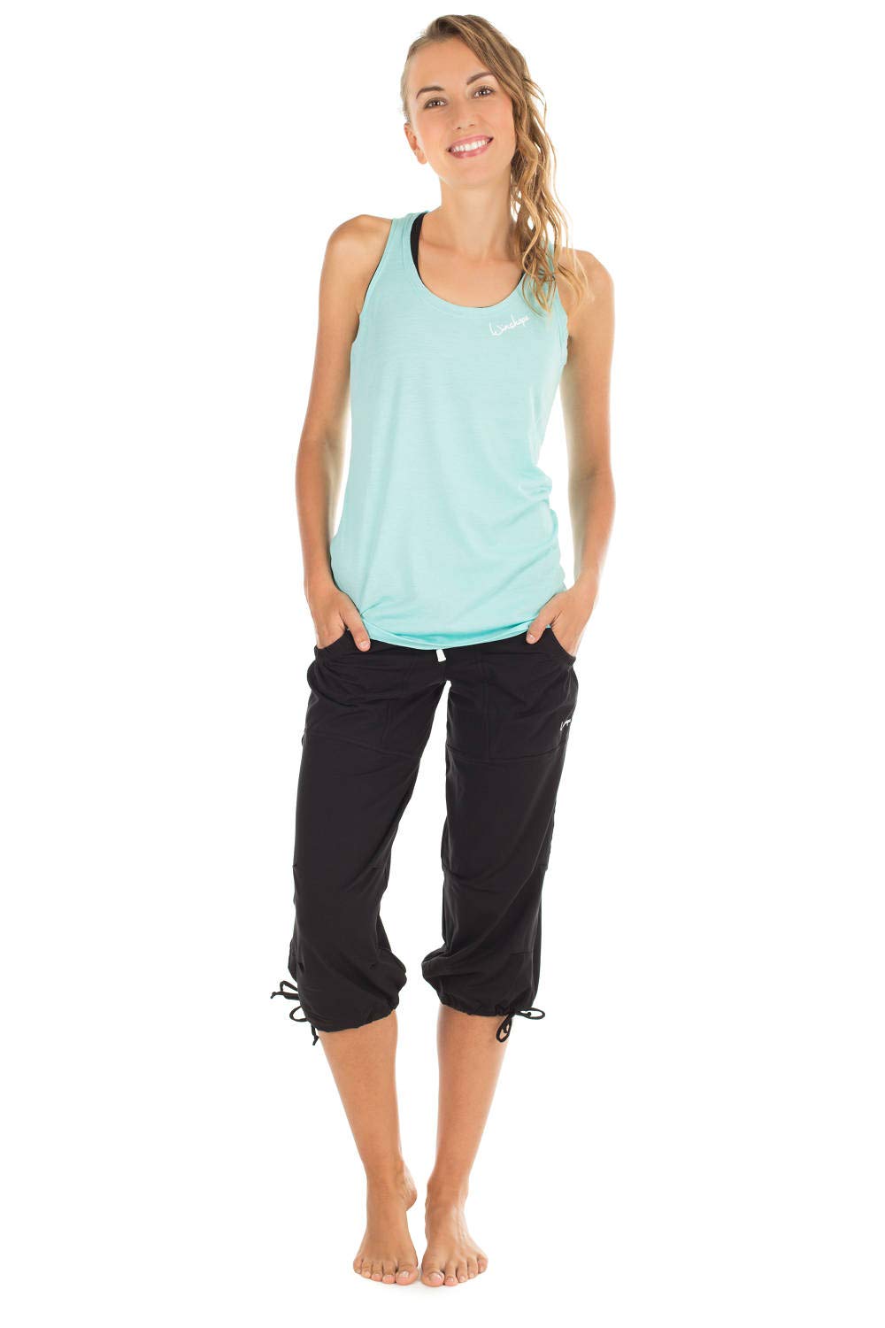 Winshape Damen “Feel good” ¾ Trainingshose WBE6 Dance Fitness Freizeit Sport