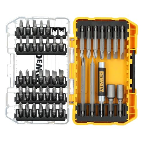 DEWALT Screwdriver Bit Set with Tough Case, 45-Piece (DW2166), Grey/Silver Screwdriving...