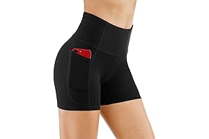 THE GYM PEOPLE Women's High Waist Yoga Shorts: Workout Companion for Comfort and Style