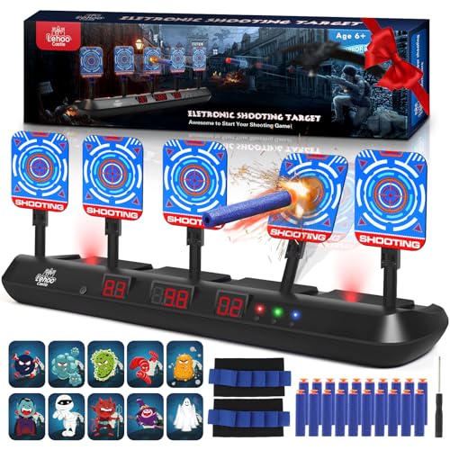 Lehoo Castle Electronic Nerf Target with 5 Auto Reset Targets