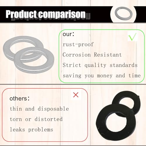 Image of 20PCS M14 Drain Plug Gasket Aluminum Engine Oil Crush Washers Replacement for Acura 94109-14000