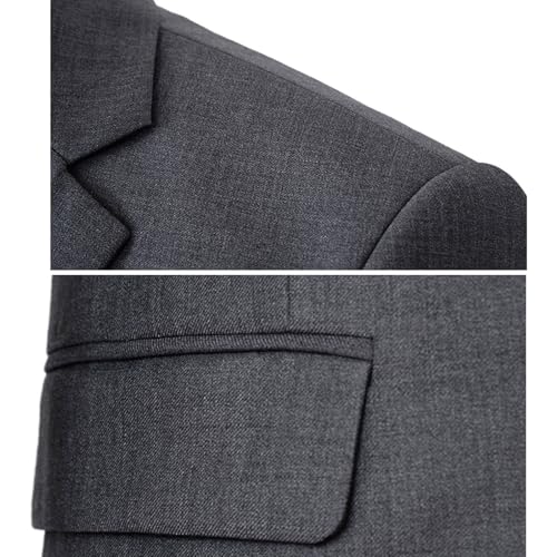 MANYUBEI Ternos masculinos, blazer solto plus size, smoking de casamento, trespassado, dois botões,