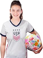 Vista 6 de Icon Sports Camiseta oficial del equipo nacional de fútbol femenino de EE. UU. para el día del partido - Niñas
