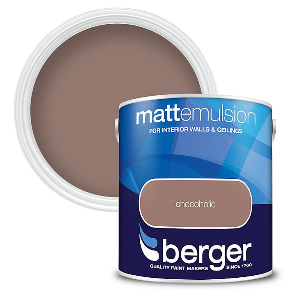 Berger Walls & Ceilings Matt Emulsion Paint 2.5L Chocoholic