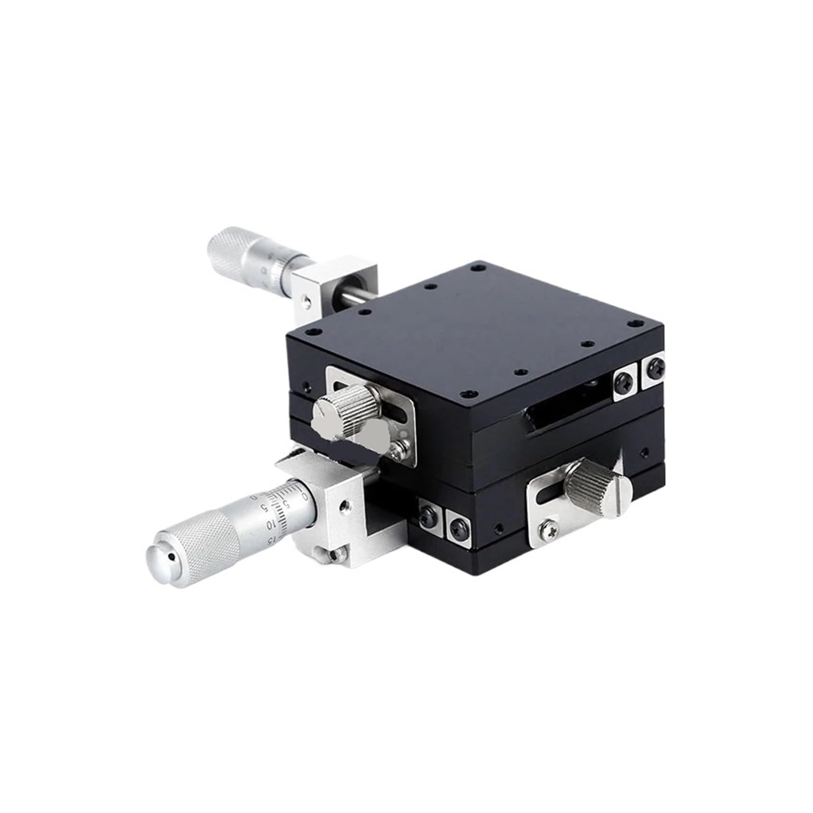 IGNVXMGKP XY Axis Sliding Table LGY60 Series 60 * 60mm 13mm XY Axis Stages Replacement Linear Stage Ball Bearing Manually Platform Tuning Sliding Table Steel Roller Type(LGY60-L)