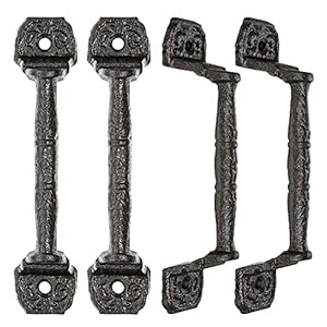 Iniret Vintage Gusseisen Schiebetürgriffe 4er-Pack