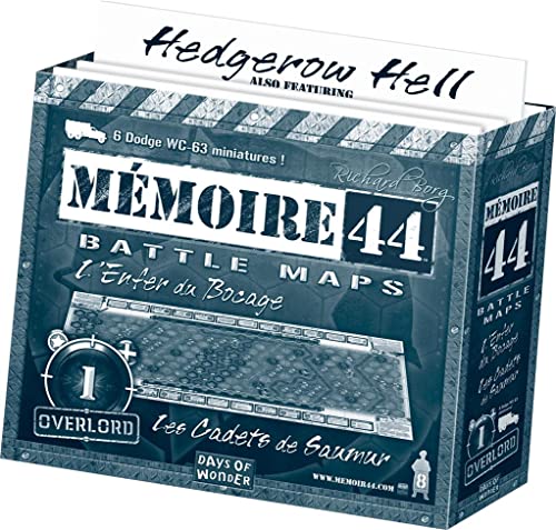 Days of Wonder , Memoir '44: Expansion   Hedgerow Hell/Cadets de Saumur, Board Game, 2 8 Players, Ages 10+, 60 to 90 Minutes Playing Time