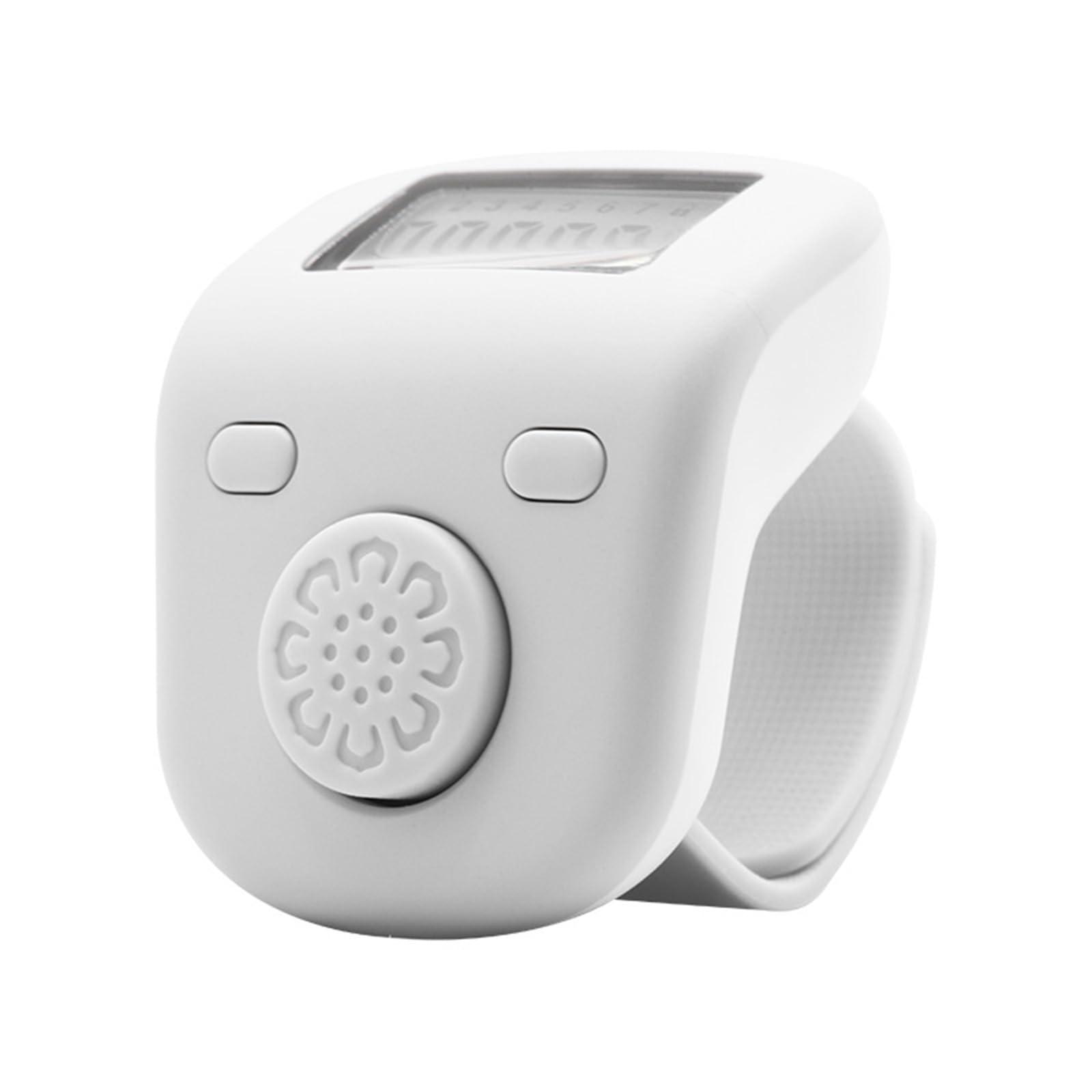 Uqezagpa Ergonomic Ringing Design Digital Electronic Counter Tool for Counting in Warehouse Workouts Religious Practices Digital Electronic LED Finger Counter