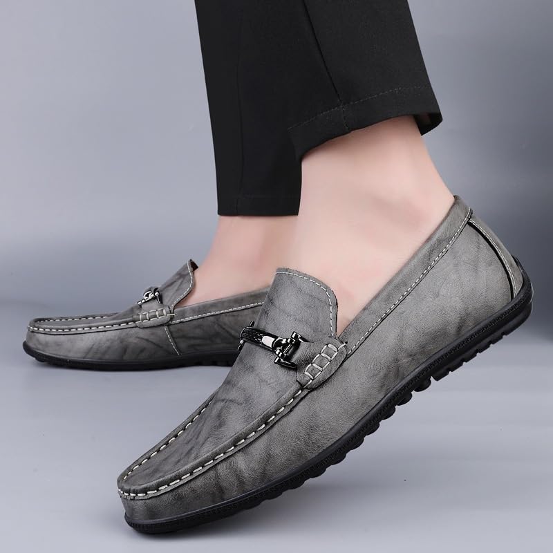 Men's Modern Classic Slip-On Oxfords Formal Business Loafers Wedding Work Casual Dress Tuxedo Shoes2