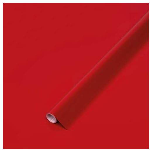 d-c-fix Möbel-Klebefolie Signalrot, 67,5 cm x 2 m - abwaschbare und selbstklebende Deko-Folie für Küche, Schrank, Tisch & Fensterbank - modern & nachhaltig