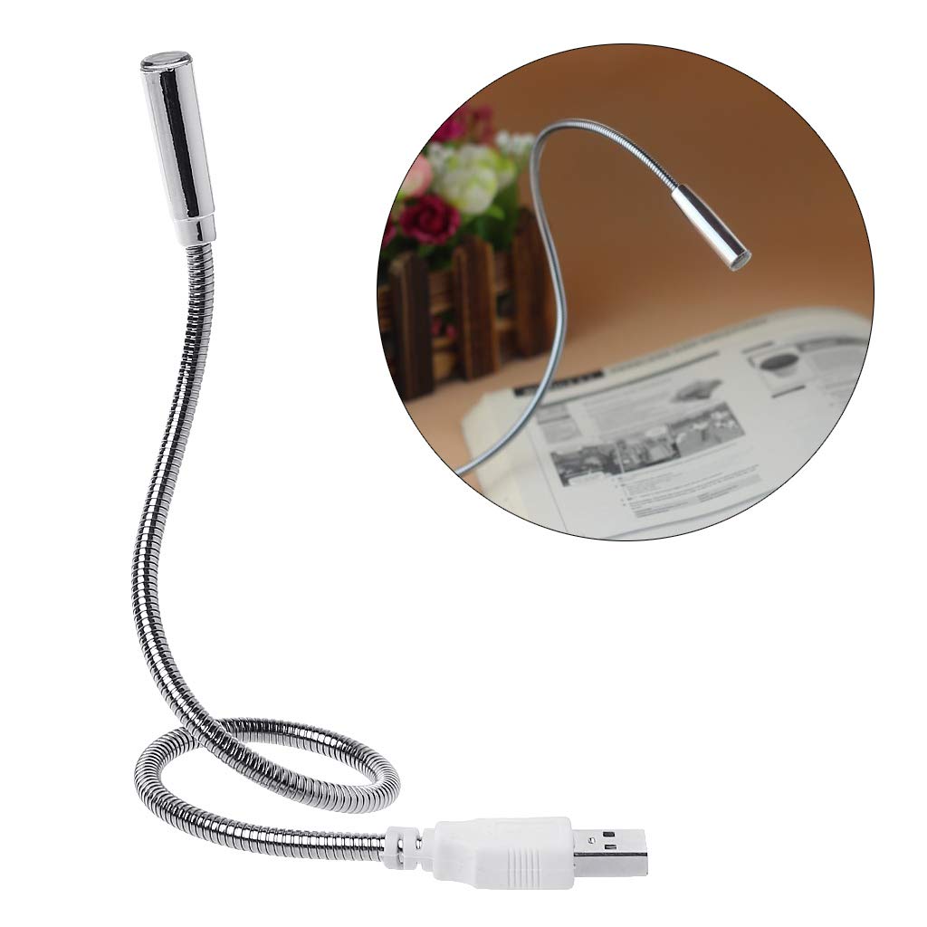 Yuly USB Flexible Light Gooseneck Led Glowing Lamp Laptop Computers Studying for Office Working Writing Reading Accessories Desk Lamps Office Adjustable Led