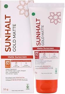 Sunhalt Gold Matte Sunscreen SPF 90 PA+++ Price In India