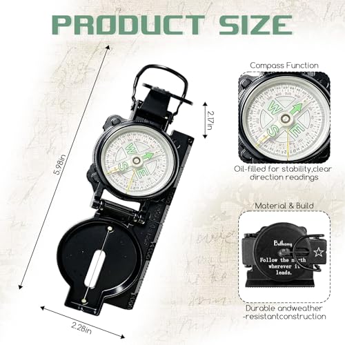 Brújula portátil personalizada luminosa impermeable miniatura 3